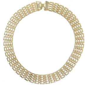 Behave Ketting - schakelketting - goud kleur - brede schakel ketting - dames - 45 cm