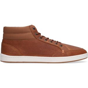 HUB Industry 2.0 Hoge sneakers - Leren Sneaker - Heren - Cognac - Maat 46