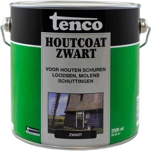 Tenco Houtcoating Zwart - 2,5 liter