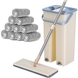 White-Label® Dwijl en Emmer Set - Dweilsysteem - Dweilen & Vloerwissers