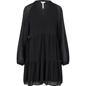 Object Objmila Gia L/s Dress Jurken Dames - Kleedje - Rok - Jurk - Zwart - Maat 36