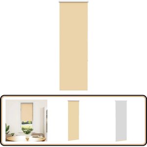 vidaXL Rolgordijn - Verduisterend - 40x150 cm - Beige Rolgordijn - Verduisterend Gordijn - Kamer Decoratie - Woonkamer Decoratie - Slaapkamer Decoratie