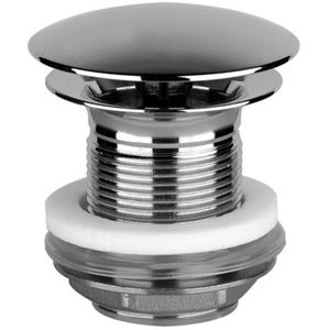 Gessi afvoerkraan 1 1/4 met open afvoer voor bassins zonder overloop, schachtlengte 60mm, 1376, 01376031