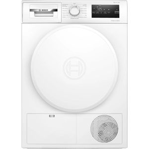 Bosch Serie 4 WTH8300DFR, Vrijstaand, Voorbelading, Condensatie, Wit, Draaiknop, Rechts