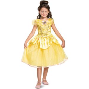 Smiffy's - Belle & Het Beest Kostuum - Disney Beauty And The Beast Belle Deluxe Gele Prinses - Meisje - Geel - Medium - Carnavalskleding - Verkleedkleding