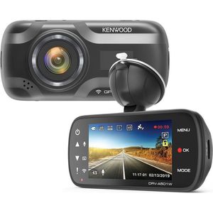 Kenwood DRV-A501W - 16GB Wide Quad HD DashCam met geïntegreerde 3.0"" LCD, Wireless Link, GPS & G-sensor - RearCam-input