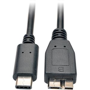 Tripp Lite U426-003 USB-kabel 1,83 m USB 3.2 Gen 2 (3.1 Gen 2) USB C Micro-USB B Zwart