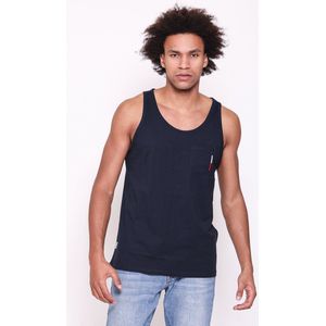 Mezaguz Heren T-Shirt-Tanktop United Navy Maat L