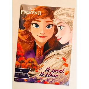 Disney Frozen Ik speel, ik kleur met kalender - Kleurboek voor kinderen - Schoencadeautjes - Sinterklaas cadeau - Kerstcadeau
