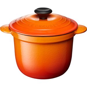 Le Creuset Aardewerken Cocotte Every Oranjerood 13 cm 0,55l