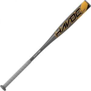 Easton - Honkbal Knuppel - Havoc - Honkbal - Kinderen - Aluminium - USA logo - (-10) - Grijs/Oranje - 27 inch/17 ounce