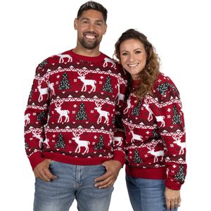 Foute Kersttrui Dames & Heren - Christmas Sweater ""Gezellig Kerst Rood"" - Mannen & Vrouwen Maat XXL - Kerstcadeau