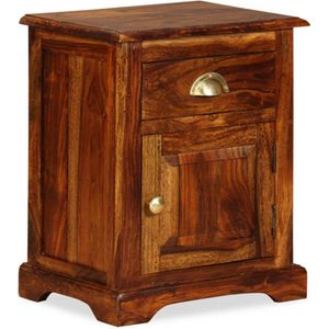 vidaXL - Nachtkastje - 40x30x50 - cm - massief - acaciahout