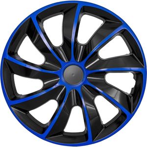 17 ""NRM QUAD BICOLOR BLUE BLACK / WIELDOPPEN - Set van  4 st