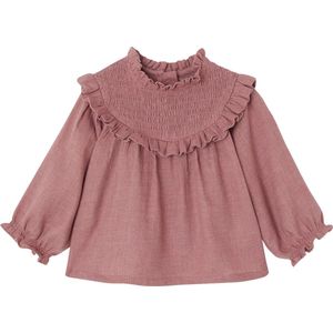 Vertbaudet Babyblouse met smokwerk en bijpassende hoofdband