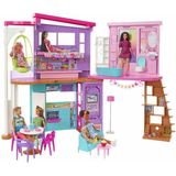 Barbie Malibu Huis - Barbie huis - 2 verdiepingen met barbie meubels