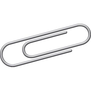 Kangaro paperclips - 30 mm - rond - 1000 stuks - verzinkt - K-10030-1000