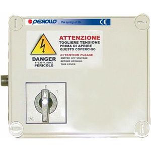 Pedrollo bronpomp schakelkast, QEM 075, 0.75PK, 230V