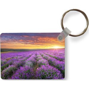 Sleutelhanger - Lavendel - Wolken - Lente - Uitdeelcadeautjes - Plastic