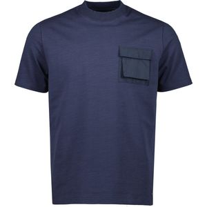 Hensen T-shirt - Slim Fit - Blauw - 3XL Grote Maten