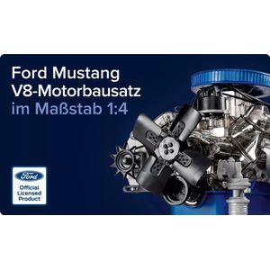 1:4 Franzis 67501-9 Ford Mustang V8 Motor Engine Kit - V8 Model Motorblok Plastic Modelbouwpakket