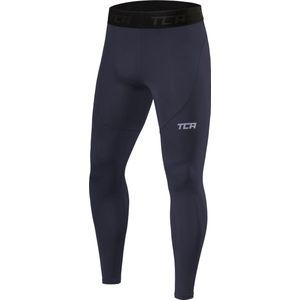 TCA Mannen Pro Performance Compressie Leggings Thermische Basislaag Tights - Donkergrijs, M