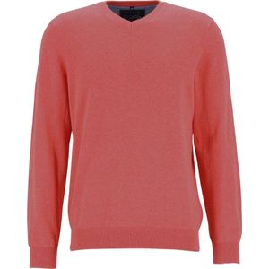MARVELIS modern fit trui katoen - V-hals - rood