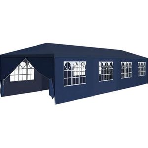 VidaXL Partytent 3x12m Blauw - Ruime en Stijlvolle Feesttent