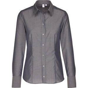 Seidensticker dames blouse regular fit - grijs - Maat: 50