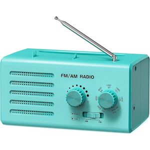 Noodradio - Solar Opwindbaar - Solar powerbank - Zonneenergie - Survival Noodpakket - Zaklamp Oplaadbaar - AM/FM - Noodrantsoen - Mint