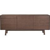 Goossens Dressoir Emilie, 3 Deuren - Hout Noten