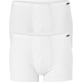SCHIESSER Cotton Essentials shorts (2-pack) - wit - Maat: XL