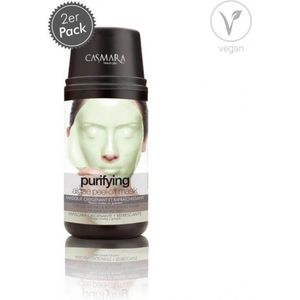 CASMARA PURIFYING ALGAE PEEL-OFF MASK | Alle huidtypes | Gezichtsmasker | Unisex formule | Gel met powder | 2 Mask + 1 Oxygenating and Refreshing Ampoule 4 ml.