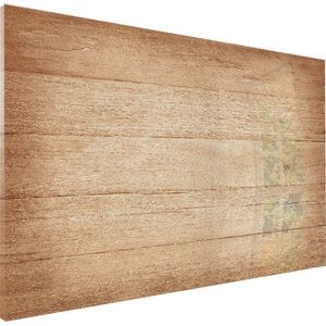 Designglas Whiteboard - Metaal - Magneetbord - Memobord - Wood - 60x40cm