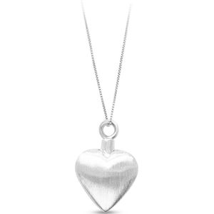Senz Jewels Sterling zilveren urnhanger in hartvorm - Mat