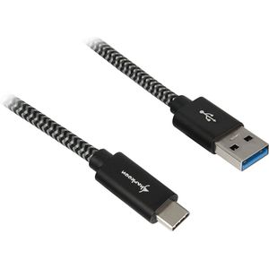 Sharkoon USB 3.1 kabel, USB-A > USB C kabel