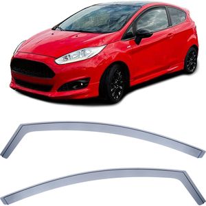 Zijwindscherm Smoke Ford Fiesta JA vanaf 2018 t/m 2017 Zijwindschermen Zijwind Regen