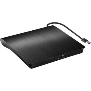 Externe DVD-Brander - Externe DVD-Drive - USB 3.0 - DVD-R CD-RW - Externe CD-Speler - Draagbaar En Ultra Slim - Externe Disc Voor Laptop - Desktop - PC - MacBook Air/Pro Met Mac/OS/XP/Win11/Win10/Win8
