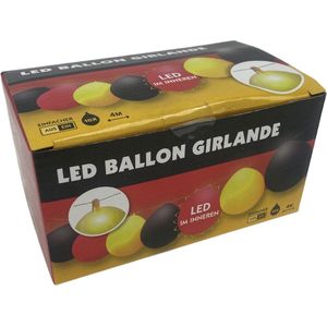 Guirlande Ballon met LED EK/WK Voetbal Duitsland - 4 meter