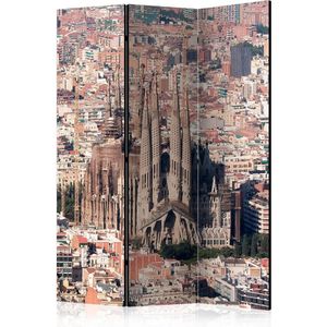 Kamerscherm - Scheidingswand - Vouwscherm - Heart of Barcelona [Room Dividers] 135x172 - Artgeist Vouwscherm
