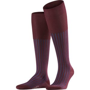 FALKE Shadow Kniehoge Sokken versterkt met motief patroon ademend lang kleurrijk hoog en warm geribbeld gestreept Katoen Rood Dames sokken - Maat 43-44