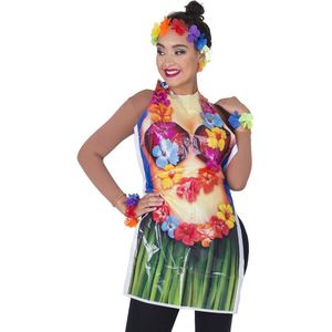 Hawaii thema carnaval/verkleed/bbq schort voor een vrouw