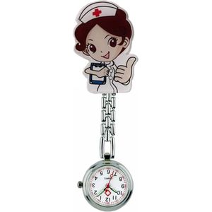 Fako® - Verpleegstershorloge - Zusterhorloge - Verpleegster Horloge - Acryl - Zuster Clipboard