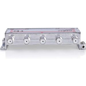 Nedis CATV-Splitter - 5 - 1000 MHz - Tussenschakeldemping: 11.0 dB - Outputs: 8 - 75 Ohm - Zink