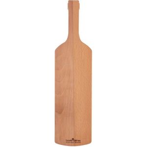Bowls and Dishes | Puur Hout | Duurzaam | Beuken Wijnfles Borrelplank | Tapasplank | Borrelplank | Tapasplank | Serveerplank 49 cm (zonder logo)