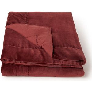Package Deal 2x Dreamhouse Bedding Topper Hoeslaken Katoen 180x220 - Wit - Rood