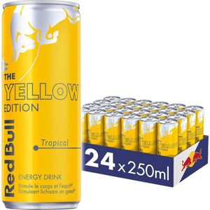 Red Bull Yellow Edition - Energiedrank met de smaak van tropisch fruit - 24 x 25cl