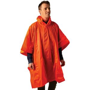 Hoogwaardige transparante Poncho / Regenjas | Waterdicht / Tegen Regen & Storm - 130 X 100 CM - Oranje