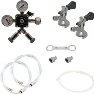 Accessoirepakket voor biertap Kontakt 2-kraans met Fustkoppeling - Type A zonder CO2-fles