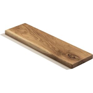 Langwerpige eiken serveerplank van Tu Las | 43 x 12 x 3,5 cm | Massief eiken houten serveerplank | Bruin